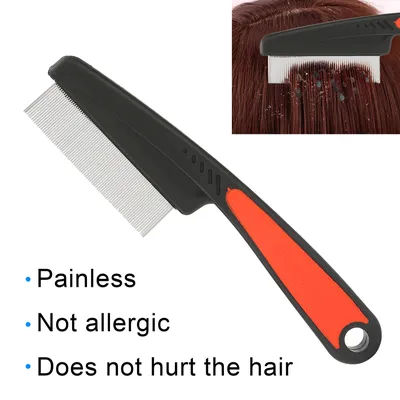 Head Lice Comb Stainless Steel Fine Tooth Comb Lice Comb Professional Head Lice Nit Removal Hair Comb Lice Nit Removal Hair Comb