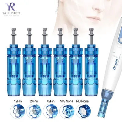 10/30/50Pcs Dr.Pen Ultima A9 M8S Replacement Cartridges 12/24/36/42/3D Nano Needle Cartridge 0.25mm Skin Needle Skin Care Tool