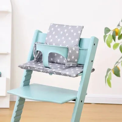 Baby Seat Cushion For Stokke Tripp Trapp Dinner Chair Child Bench Seat Backrest Cloth Cover DIY Baby Replacement Accesssories