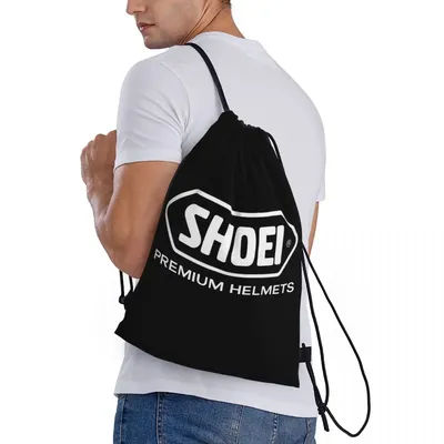 Shoei Motorcycle Helmets Backpacks Portable Drawstring Bags Sports Bag Book Bags for Travel Students