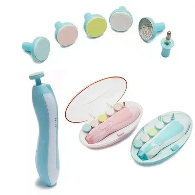 .Multifunctional Electric Baby Cutter Trimmer Manicure Tool Set Baby CareNail Trimmer Baby Nail File Clippers Toes Fingernail