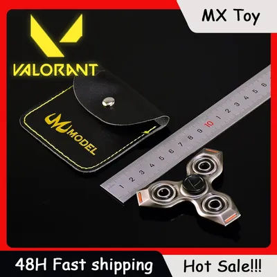 8cm Valorant Game Peripherals Fidget Spinner Flex Dart Model Rotatable Metal Toy Props Boys Gifts Collections