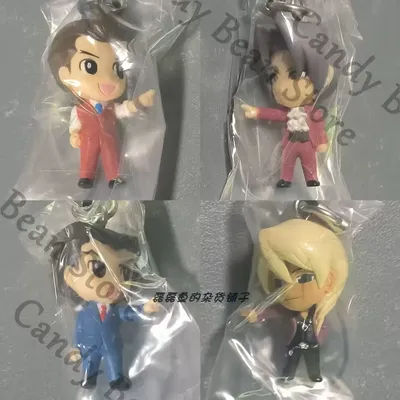 Genuine Anime Ace Attorney Miles Edgeworth Apollo Justice Phoenix Wright Cosplay Capsule Garage Kits Cartoon Figurine Model Gift