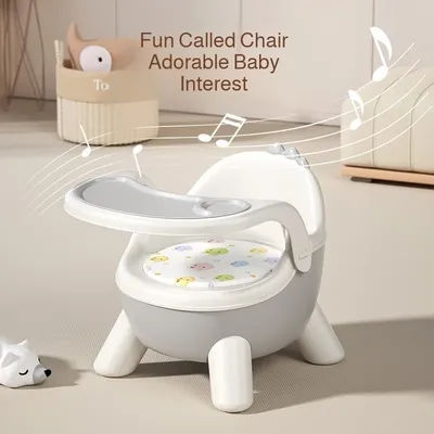 Baby eating dining chair crying chair backrest learning to sit stool short detachable dining table seat spine protection pulley