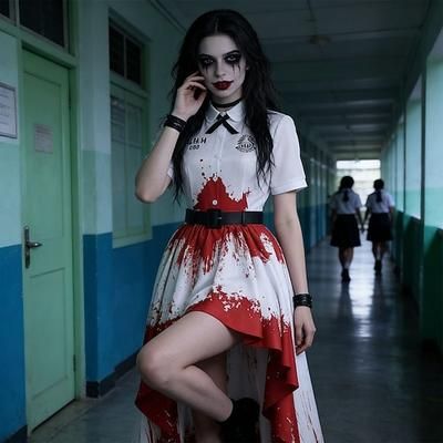Dramma thailandese Ragazza misteriosa Vestito Costume Costume di fantasia Cosplay for Per donna Adulti Halloween Carnevale Performance Con il fumetto Anime Expo