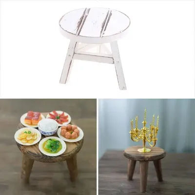 Fashionable Newborn Photography Props Khaki Stool for Baby Photoshoot Chair for Pictures DIY Children P31B