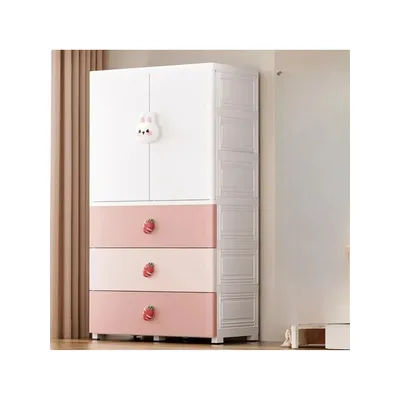 Organizer Girls Children Wardrobes Closet Placard Enfant Furniture MR50CW Shelves Plastic Children Wardrobes Storage Cabinet