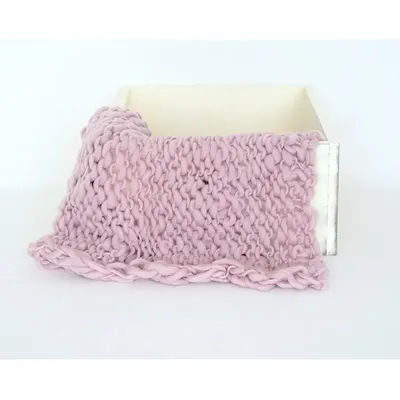 Weave Wool Blanket for Baby Posing Photography Soft Comfortable Basket Filled Newborn Photography Accessories