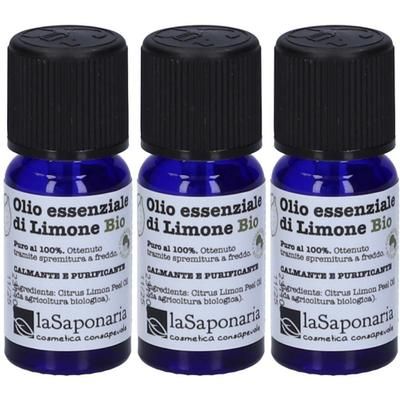 La Saponaria Olio Essenziale di Limone BIO 3x10 ml