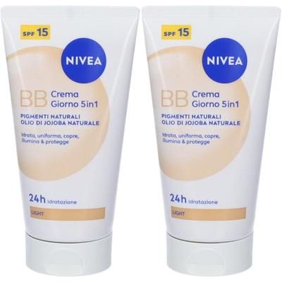Nivea 5 in 1 BB Cream Super Idratante 24H No Stop Naturale 50 ml, Crem