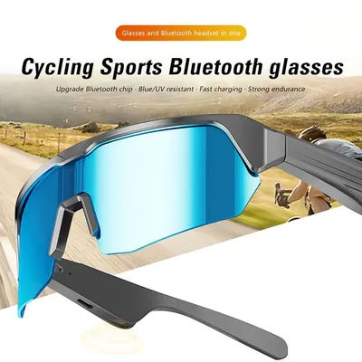 Lunettes intelligentes Bluetooth avec appel sans fil, casque télécommandé, lunettes de soleil pour le sport, la conduite, la musique, le cyclisme, écouteurs, protection UV