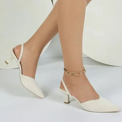 Escarpins à bout pointu pour femmes, sandales d'été à talons hauts, chaussures à enfiler confortables et élégantes pour femmes