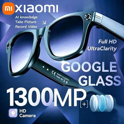 Lunettes Intelligentes Xiaomi 8K Professionnelles avec Caméra d'Enregistrement Vidéo HD, Appel Bluetooth ChatGPT, Traduction Linguistique et Musique – Lunettes de Soleil pour Hommes