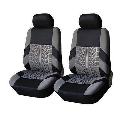 Set di 4 coprisedili anteriori universali per auto, traspiranti, con motivo a impronta di pneumatico, adatti alla maggior parte di auto, SUV e camion. berline, eleganti accessori interni sportivi,