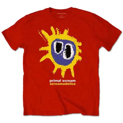 1984 British acid rock Primal Scream original call band casual T-shirt men's and women's luxury band brand