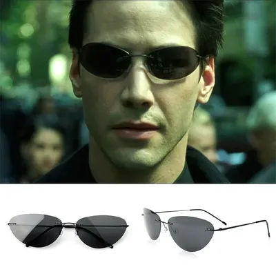 The Matrix Fashion Upgrade Cool lunettes de soleil polarisées Vintage ultraléger sans monture conduite marque Design lunettes de soleil pour hommes