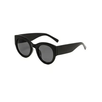 Lunettes de soleil ovales élégantes et douces pour femmes, monture dorée de luxe UV400, pour usage quotidien, 4353