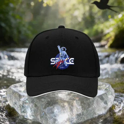 Casquette sandwich à motif Astronaut Space Walk, chapeau de soleil unisexe léger et réglable pour l'extérieur, cadeau idéal pour les voyages, les fêtes, B