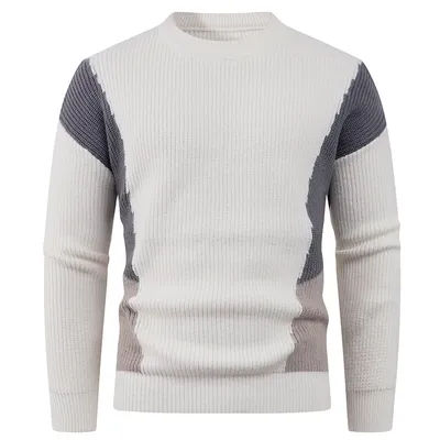Pull Simple et polyvalent pour hommes, haut ample et décontracté