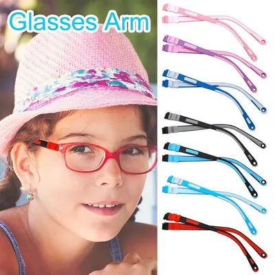 Lunettes antidérapantes en Silicone pour enfants, bras, monture de lunettes, accessoires de lunettes, jambe de remplacement