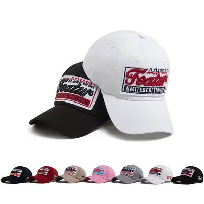 Casquette de baseball d'été pour femme, tendance, patchwork, broderie de lettres, snapback, casquette souple pour homme, visière de sport d'extérieur avec chapeau de soleil décontracté