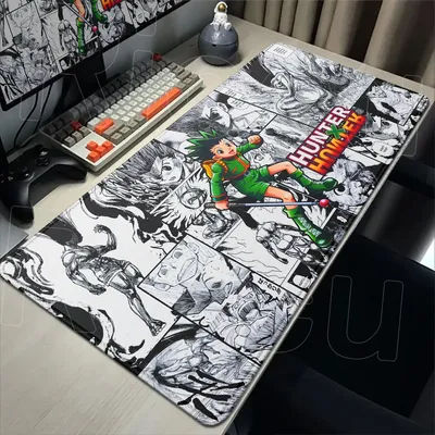 Grand tapis de souris HD XXL h-hunter x hunter Anime 30x60cm, tapis de souris de jeu pour ordinateur portable de bureau, tapis de bureau antidérapant, accessoires PC