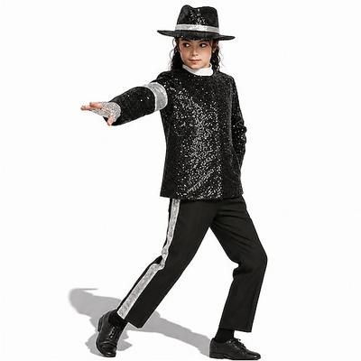 Star del pop degli anni '80 Cantante Abiti Costume di fantasia Icone della musica e del palcoscenico Cosplay for Ragazzi Bambini Adulti Halloween Carnevale Settimana del libro Performance