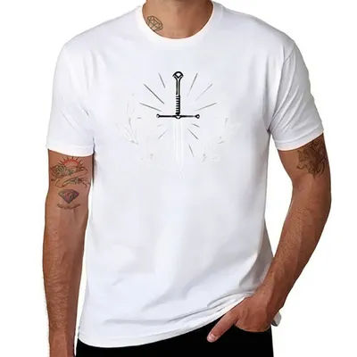 T-Shirt The King Sword pour hommes, en coton, de haute qualité