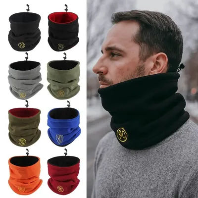 Écharpes de sport de plein air d'hiver, guêtre de cou en polaire, écharpe Tube de Ski, demi-couverture du visage pour hommes et femmes, foulard à col résistant au froid