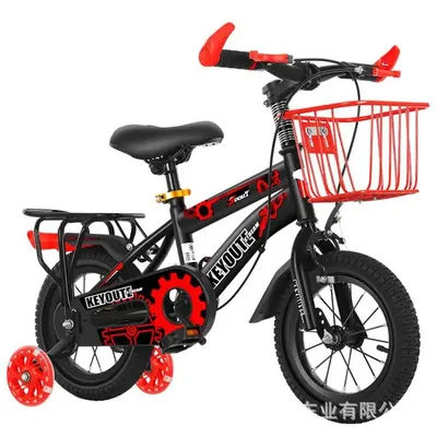Children's Bike Boy and Girl 2-12 Year Old Student Bike with Auxiliary Wheels Children's Bike Bicycle