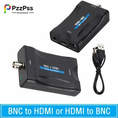 PzzPss – convertisseur BNC vers HDMI, affichage HD 1080P/720P, adaptateur vidéo, moniteur de Surveillance