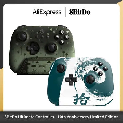 8BitDo Ultimate Controller - 10th Anniversary Limited Edition Bluetooth Gamepad Joystick for NS Switch SteamOS Windows