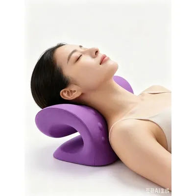 Appareil de traction chiropratique pour le cou et les épaules, oreiller de massage pour l'alignement de la colonne vertébrale, soulagement de la douleur au cou, relaxation musculaire