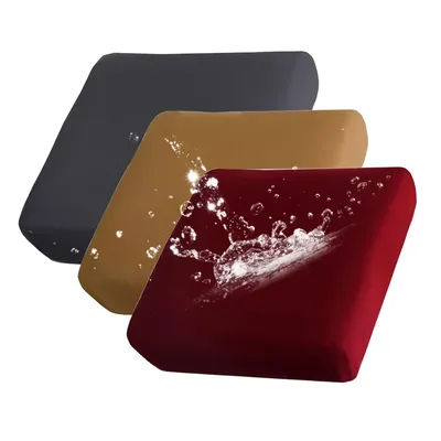 1/3/6 pcs Waterproof Chair Sofa Seat Cushion Slipcovers Couch Cushion Cover Stretch Furniture Protector for Kids, Pets
