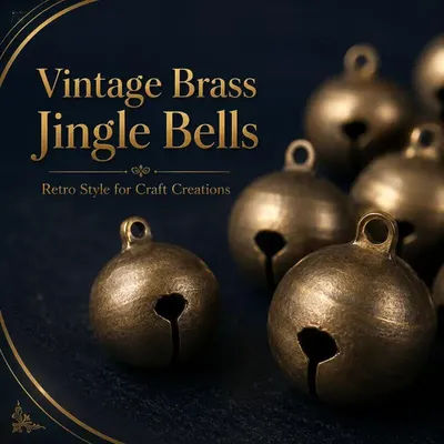 6/8/10/12/14/16/18/20/25mm Bronze Metal Jingle Bells Loose Beads Festival Party Christmas Decoration DIY Crafts Accessories