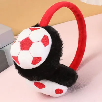 Chauffe-oreilles de Football mignon, épais, garde au chaud, couvre-oreilles antigel, cadeaux pour enfants