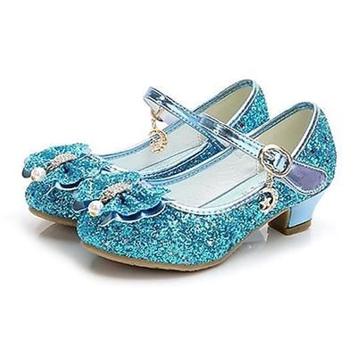 Settimana del libro 2026 Principessa Scarpe fiore Decolleté con cinturino Con lustrini for Ragazze Bambini Halloween Giornata universale dell'infanzia Mascherata