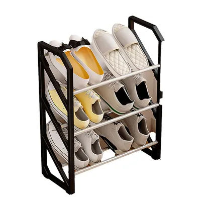 50*18*5cm Multi-layer Shoe Rack X-shaped Shoe Organizer Space-saving Design Student Dorm Furniture Versatile Use
