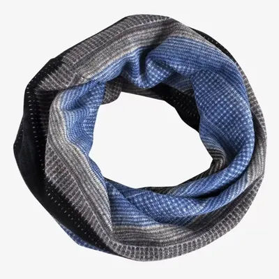 Couleurs contrastées pull chapeau rayure imprimé multifonctionnel Turban chapeaux écharpe pull chapeau décontracté casquette de couverture automne et hiver
