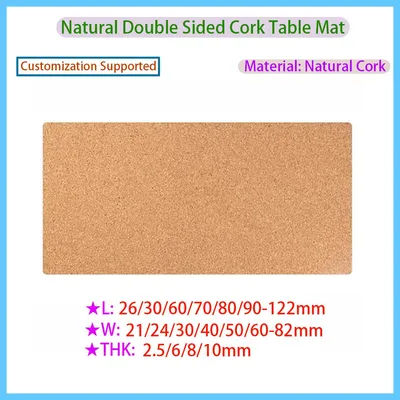 Tapis de souris en liège naturel, grand tapis de Table épais respectueux de l'environnement pour ordinateur portable, accessoires personnalisés