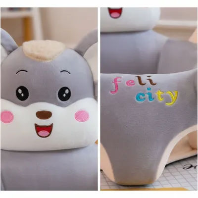 Baby Learning Seat Cushioned Baby Sitting Chair Infant Support Chair Soft Infant Floor Seat Cozy for Babies, Nursery, Playroom