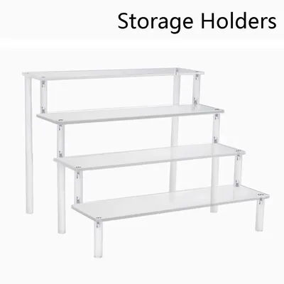 New Makeup 20/30/40CM Acrylic Display Stand Acrylic Transparent Storage Rack Figure Display Organization Organization Shelf