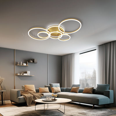 Chloe | Elegant Ceiling Light | Warm White (3000k) / 3 Circles / Metallic Gold | Living Room Lighting | Ceiling Lights | Indoor Lighting | MOD LIGHTING