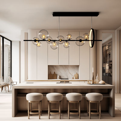 Bailey | Luxury Nordic Scandinavian Chandelier | 10 Orbs / Warm White (3000k) | Living Room Lighting | Indoor Lighting | MOD LIGHTING