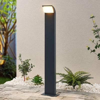 Lampioncino da giardino Tinna Lucande, Nero, Alluminio, Moderno, Lampada LED da esterni