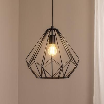 Lampada a sospensione Diamond Opviq, dimmerabile, Nero, Soggiorno / Sala da pranzo, Metallo, Moderno, Lampada a sospensione