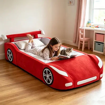 Source factory wholesale full sponge children's bed can be customized size baby lunch break bed OEM cartoon children's bed