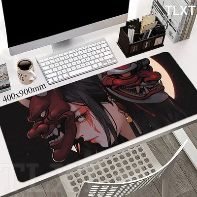 Tapis de souris Anime fille tapis de Table ordinateur jeu tapis de souris société grand tapis de bureau 120x55 cm grand Gamer tapis de souris tapis de souris
