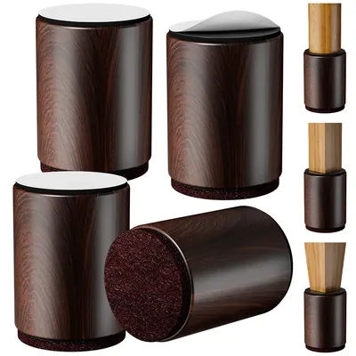 4PCS Heavy Duty Furniture Risers Felt Non-Slip Bed Heightening Feet Pad Square Round Sofa Chair Table Height Extenders Lifts
