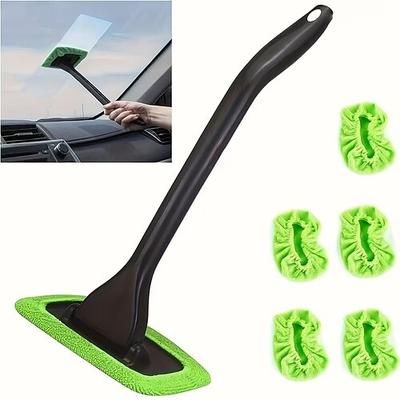 Kit di 6 accessori per la pulizia dell'auto, include strumento per la pulizia del parabrezza con panni riutilizzabili, spazzola per la pulizia dei vetri dell'auto e accessori per la cura degli